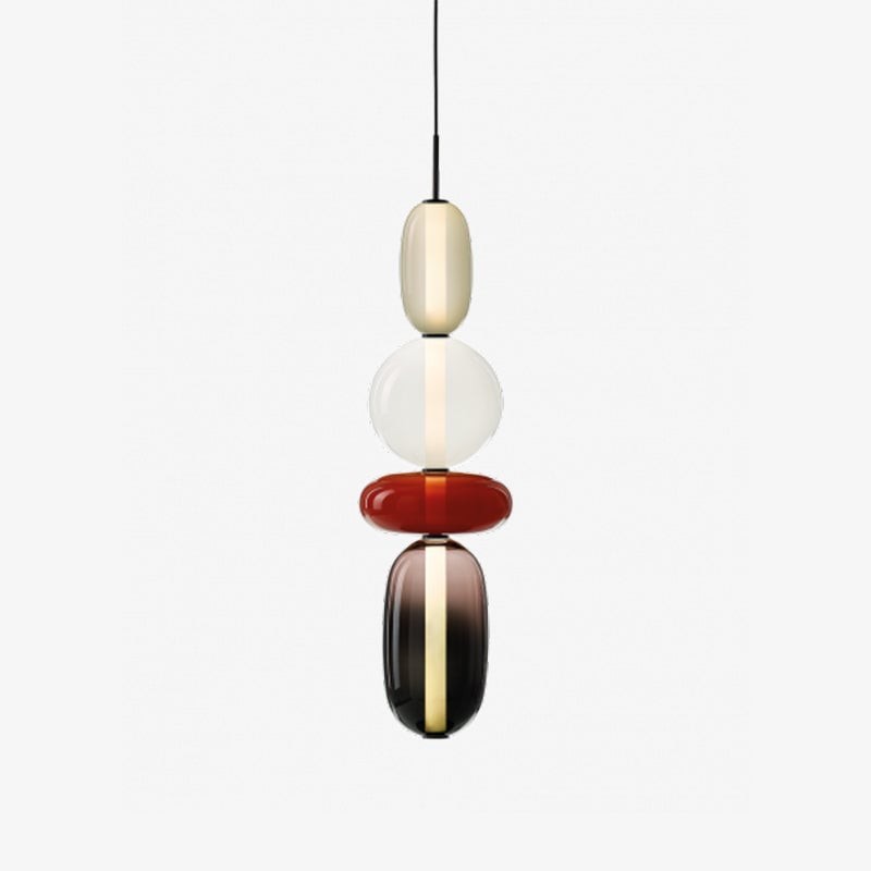 Nordic Art Deco Stained Glass Pendant Light K196