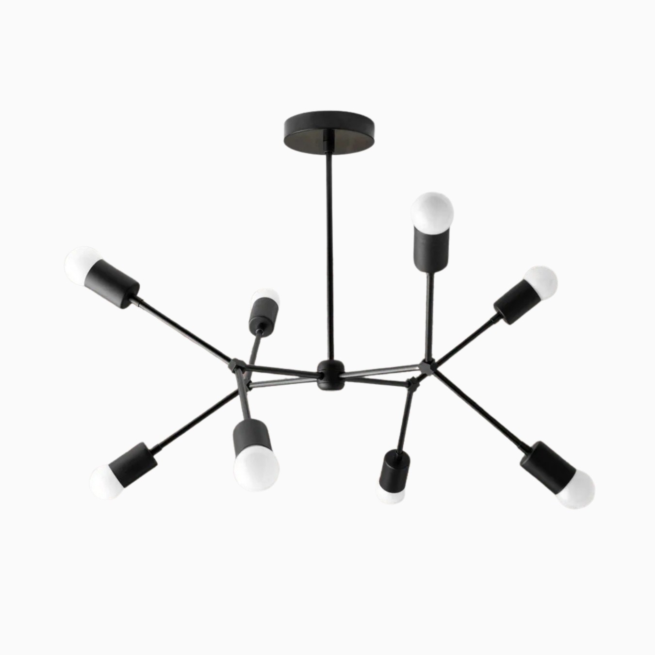 Mobilux Line Modern Geometric Chandelier - Brass Ceiling Light Fixture K1438