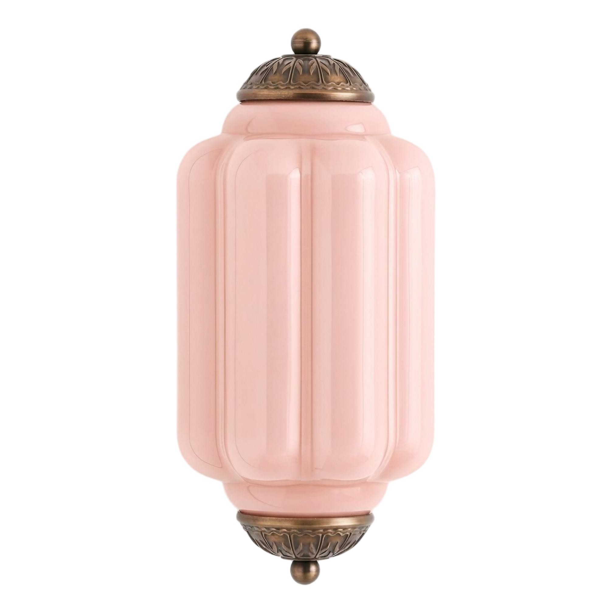 Eloise Long Pumpkin Retro Glass Recessed Wall Lamp K865