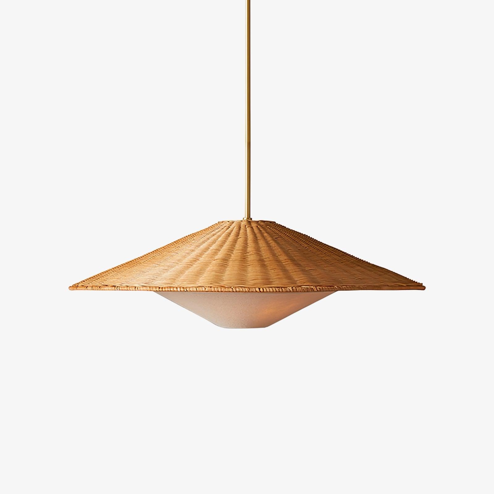 Rattan Hat Pendant Light Suitable For Living Room K612