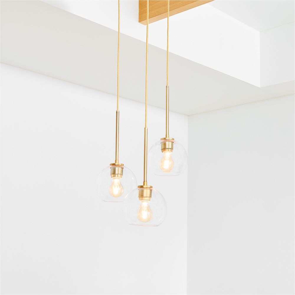 Selvion Minimalist Crystal Chandelier - Handcrafted Glass Sculptural Lighting Fixture K1220