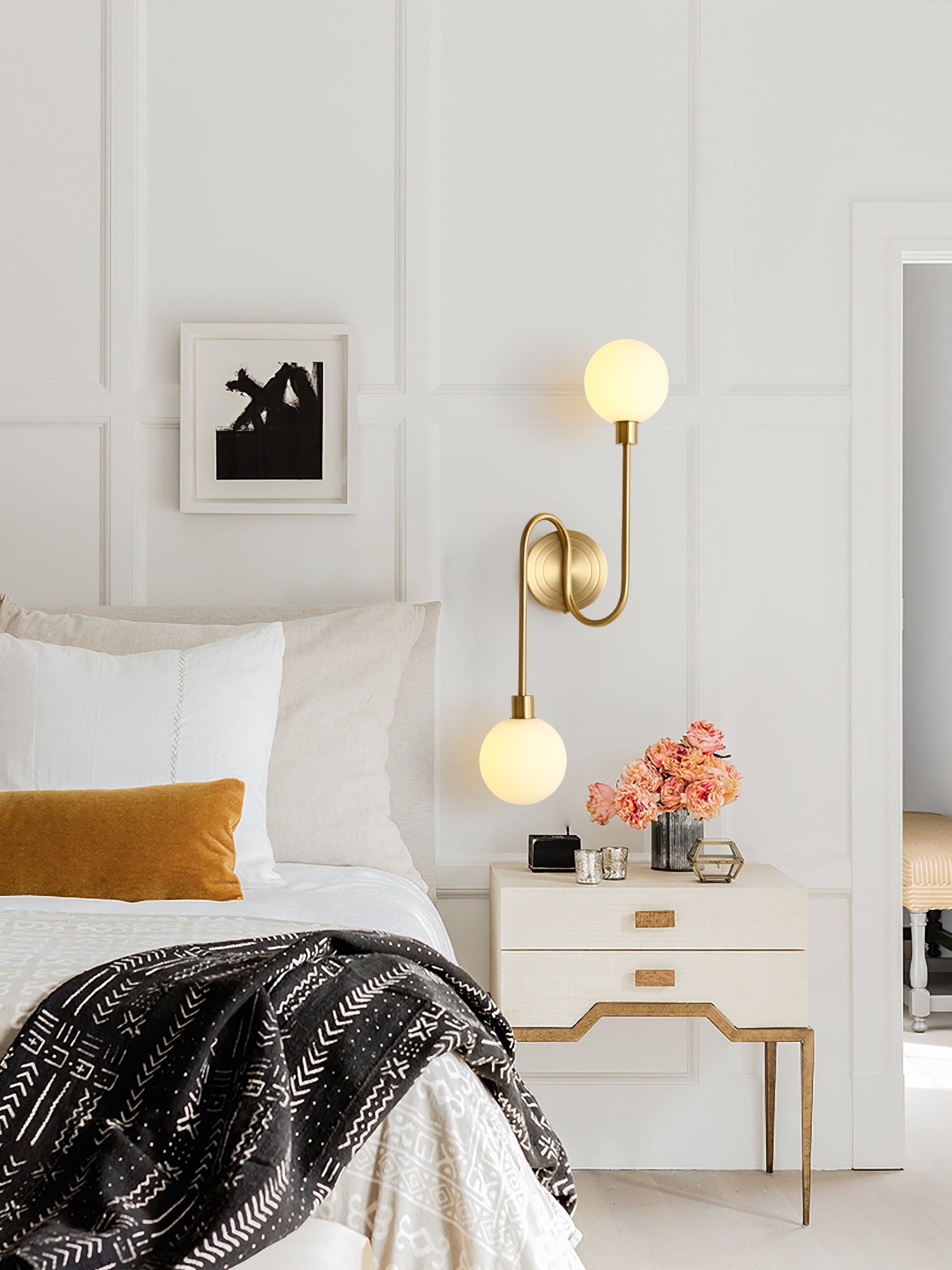 Holten Brass Armed Sconce D409