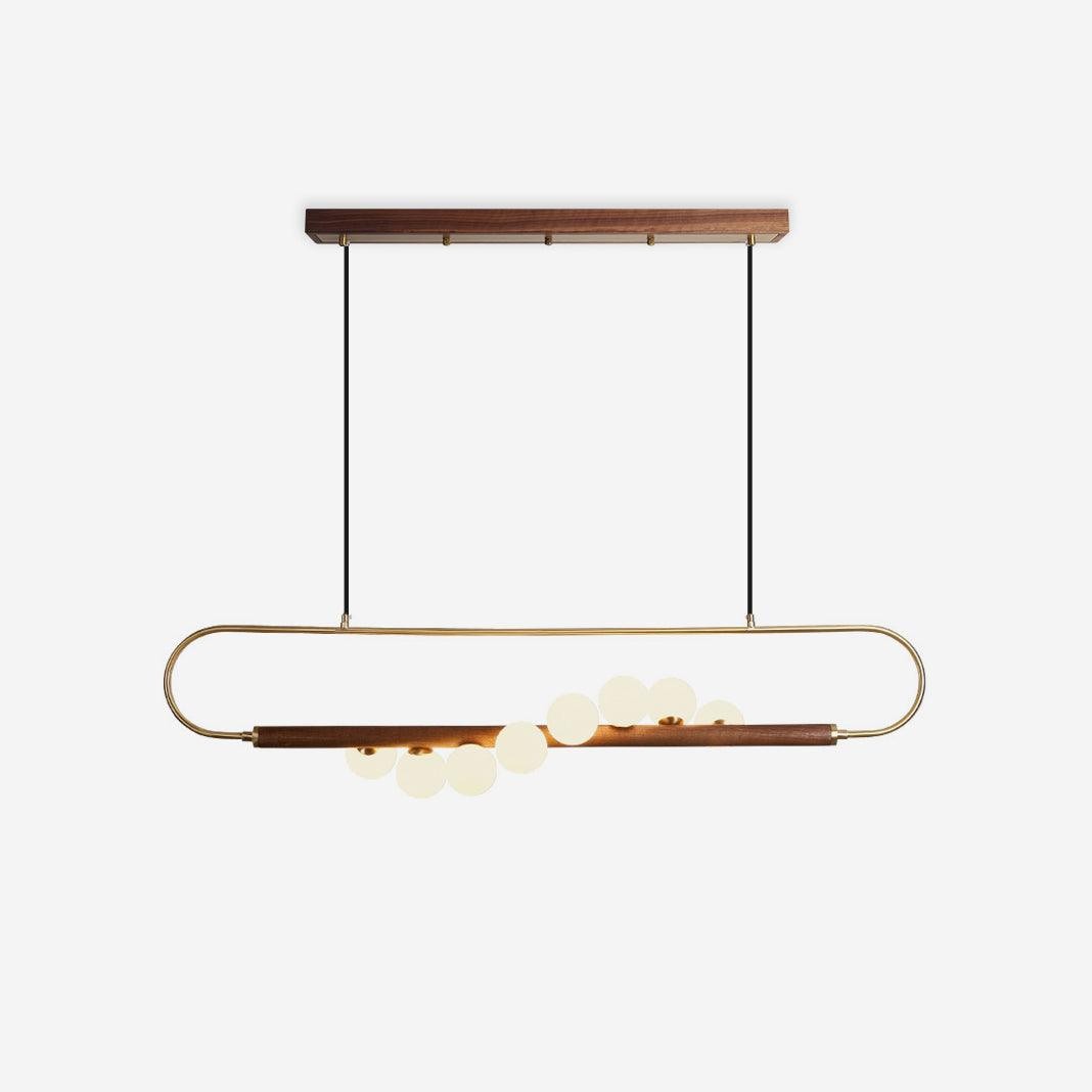 Modern Walnut Simple Chandelier K522