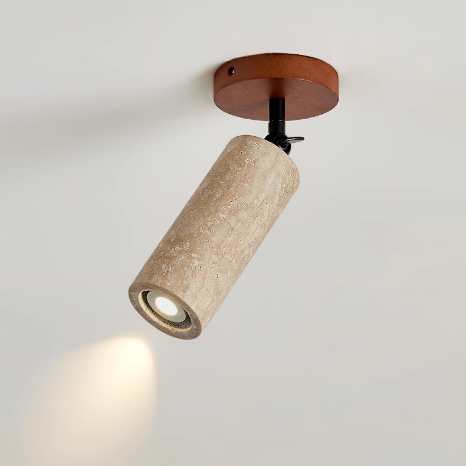 Wabi-Sabi Travertine Adjustable Wall Lamp K745