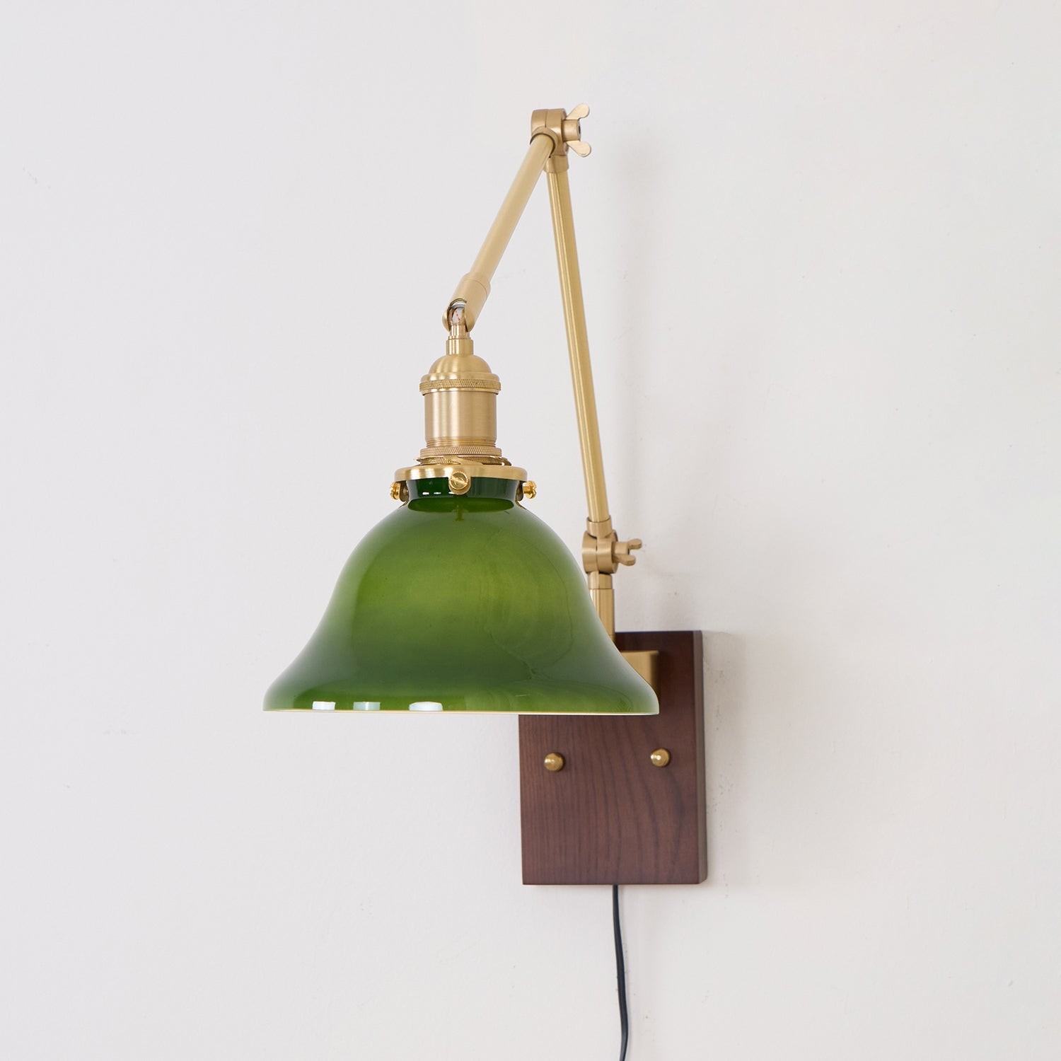 Banker Swing Arm Plug In Wall Light K253