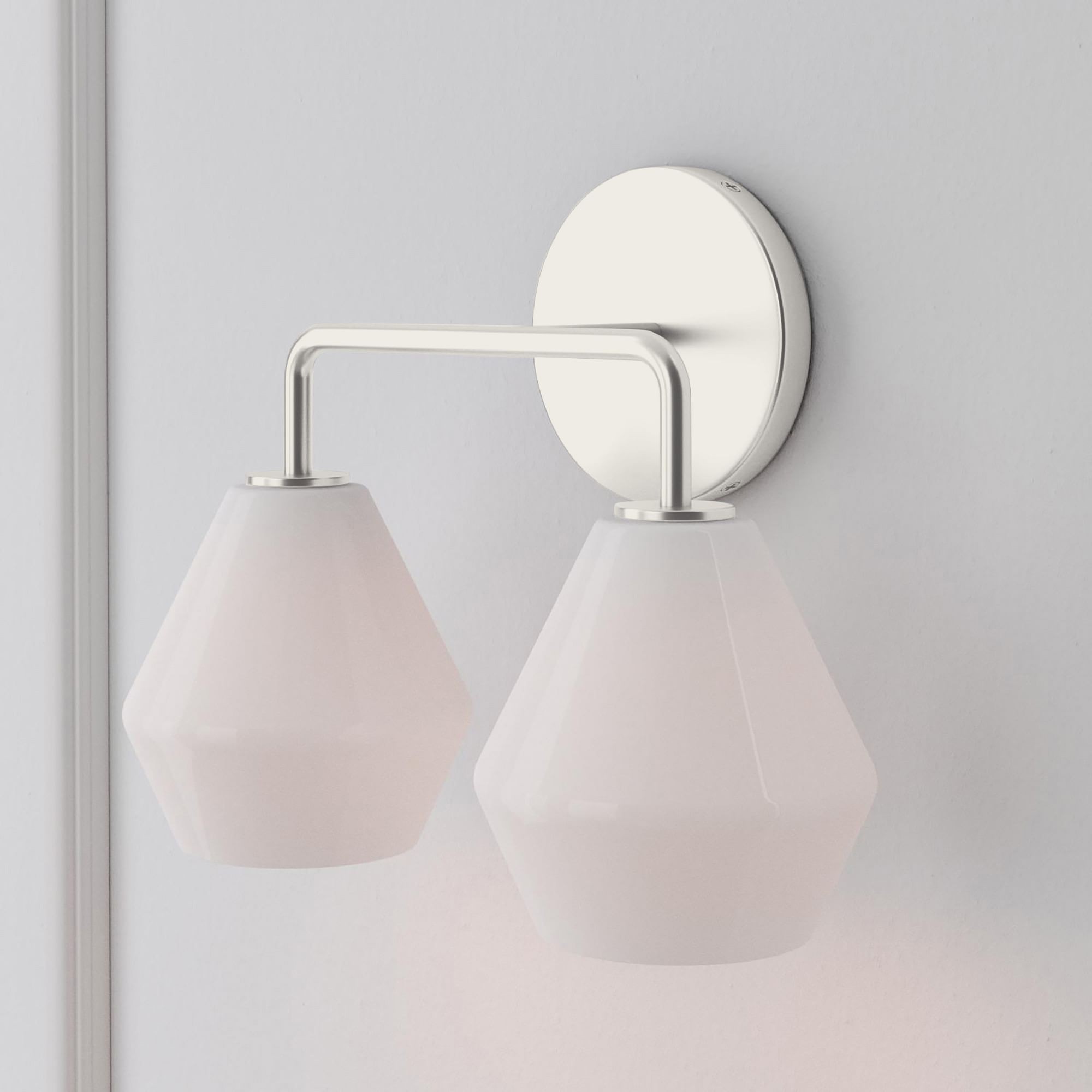 Merin Multi Head Dressing Table Wall Lamp - Metal And Glass Sculptural Lamp K1240
