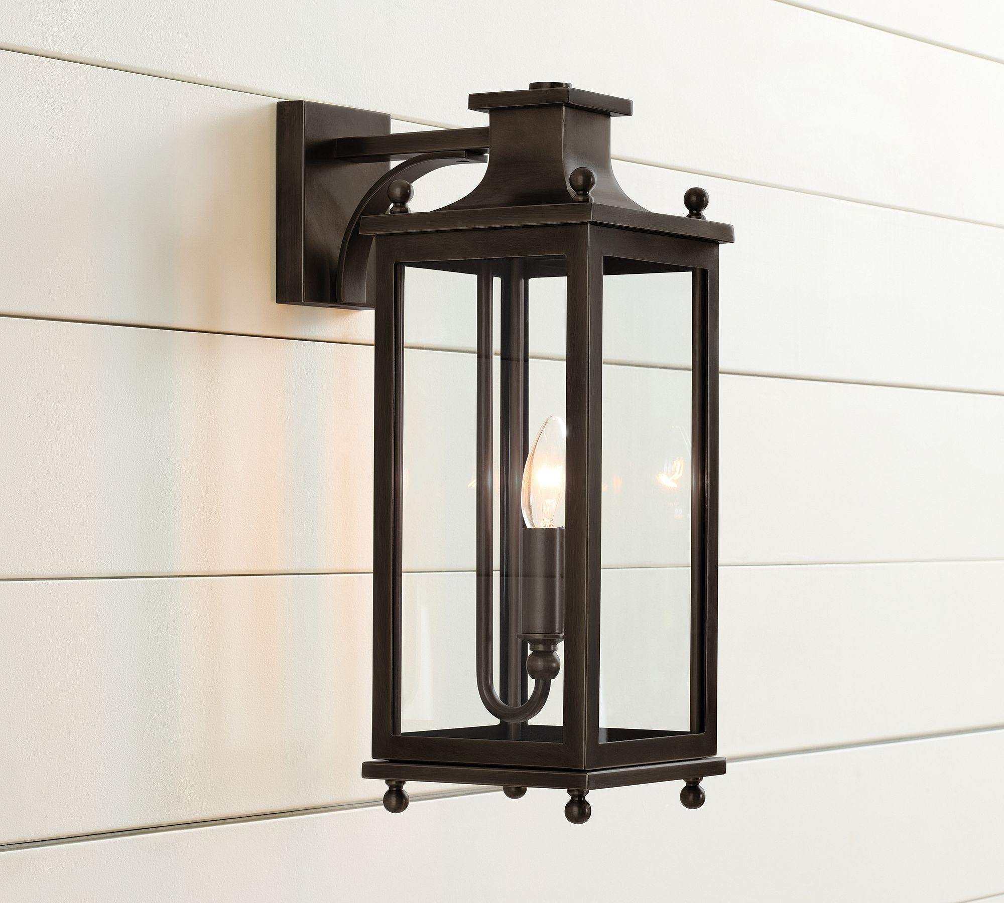 Yolvira Outdoor Wall Light Sconce - Versatile Metal Lantern K1247