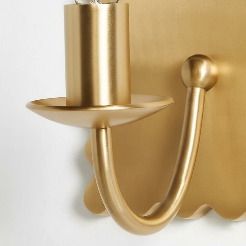 Modo Decorative Wall Light - Modern Wavy Metal Wall Sconce for Bedrooms and Hallways K1656