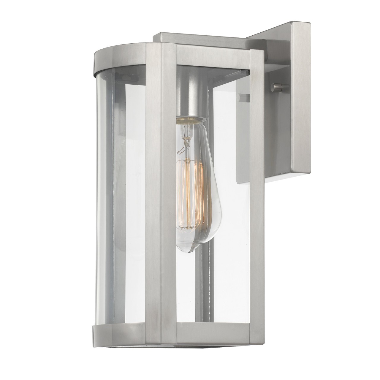 Stainless Steel Waterproof Outdoor Wall Lamp with Glass Shade K112