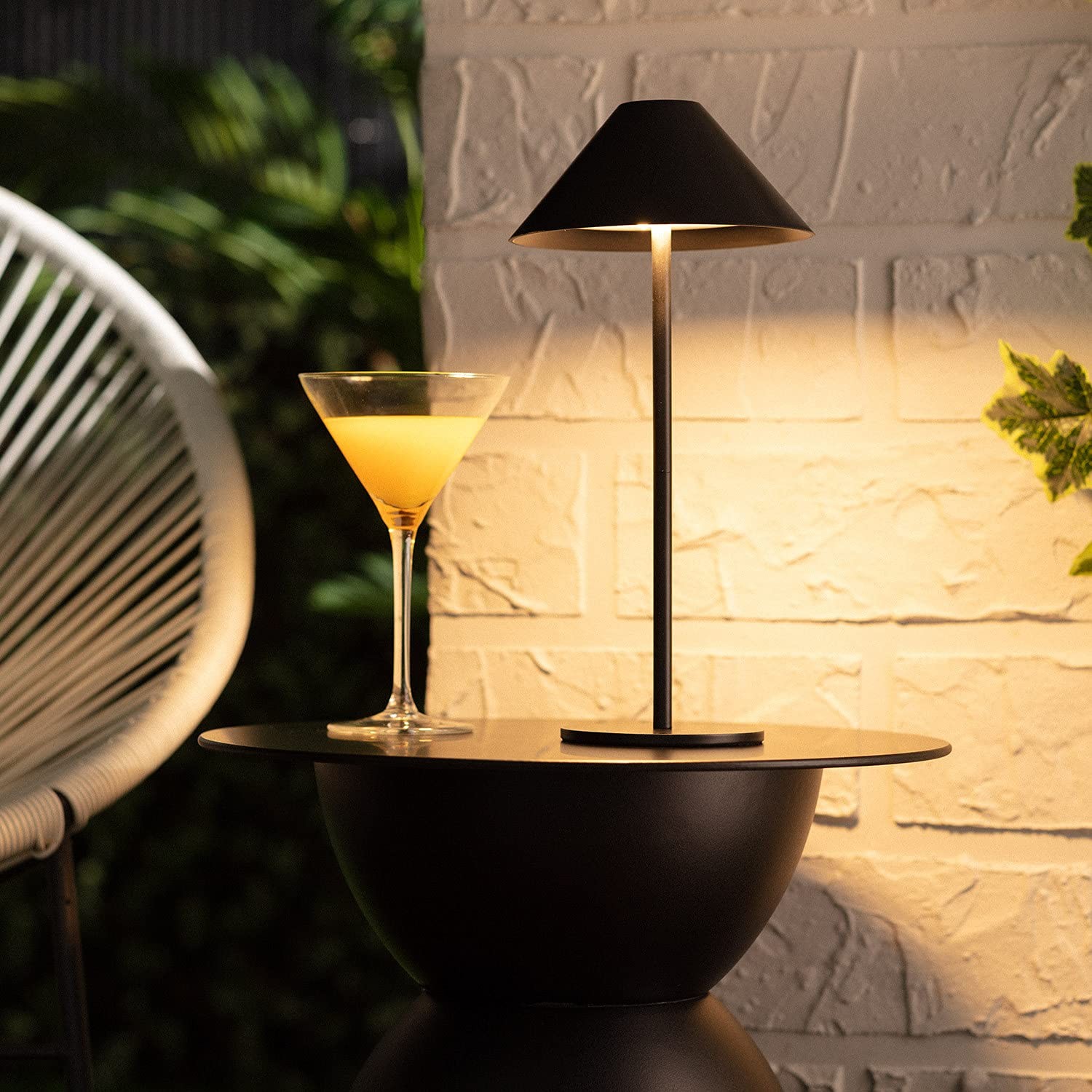 Cone Portable Battery Outdoor Table Lamp K49