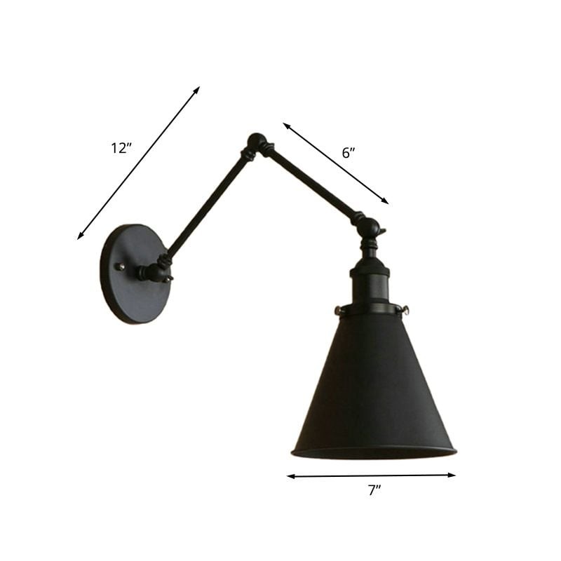 Industrial Style Adjustable Metal Wall Lamp K821