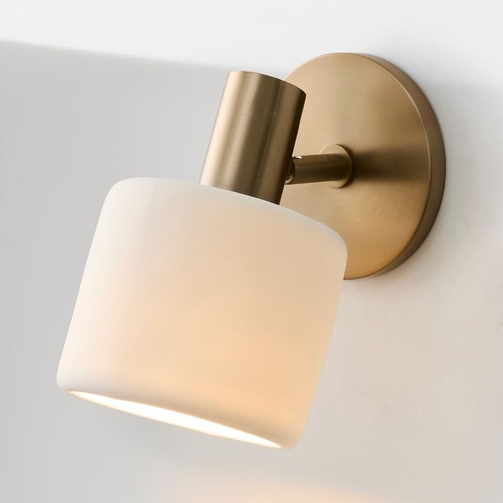 Cerova Modern Ivory Porcelain Sconce – Soft Organic Wall Light K1298