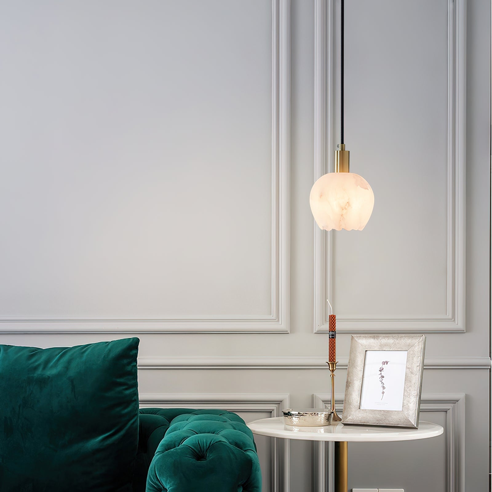 Lilin Alabaster Pendant Light D424