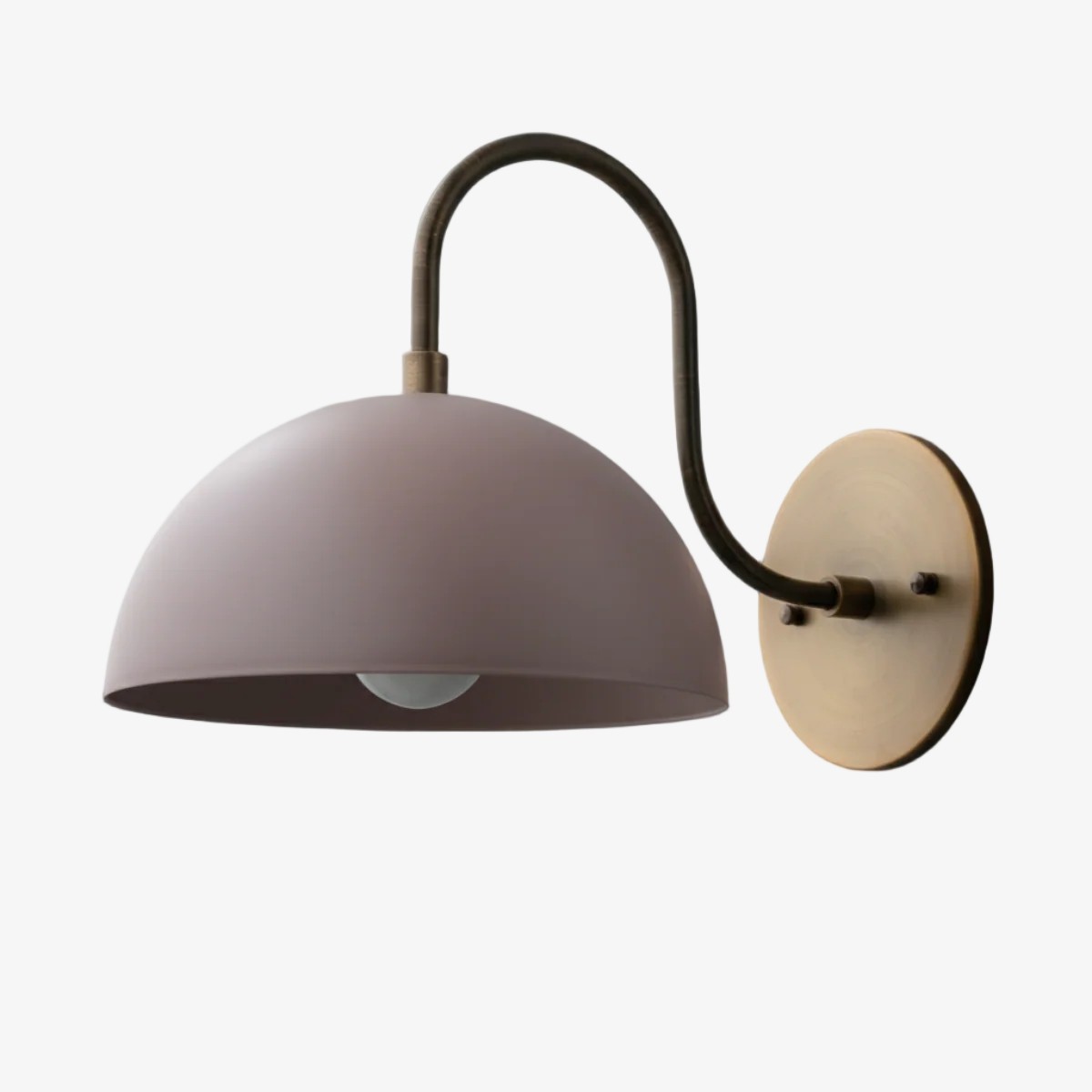 Curva Curved Dome Shade Wall Sconce – Mid-Century Modern Versatile Indoor Lighting K1542
