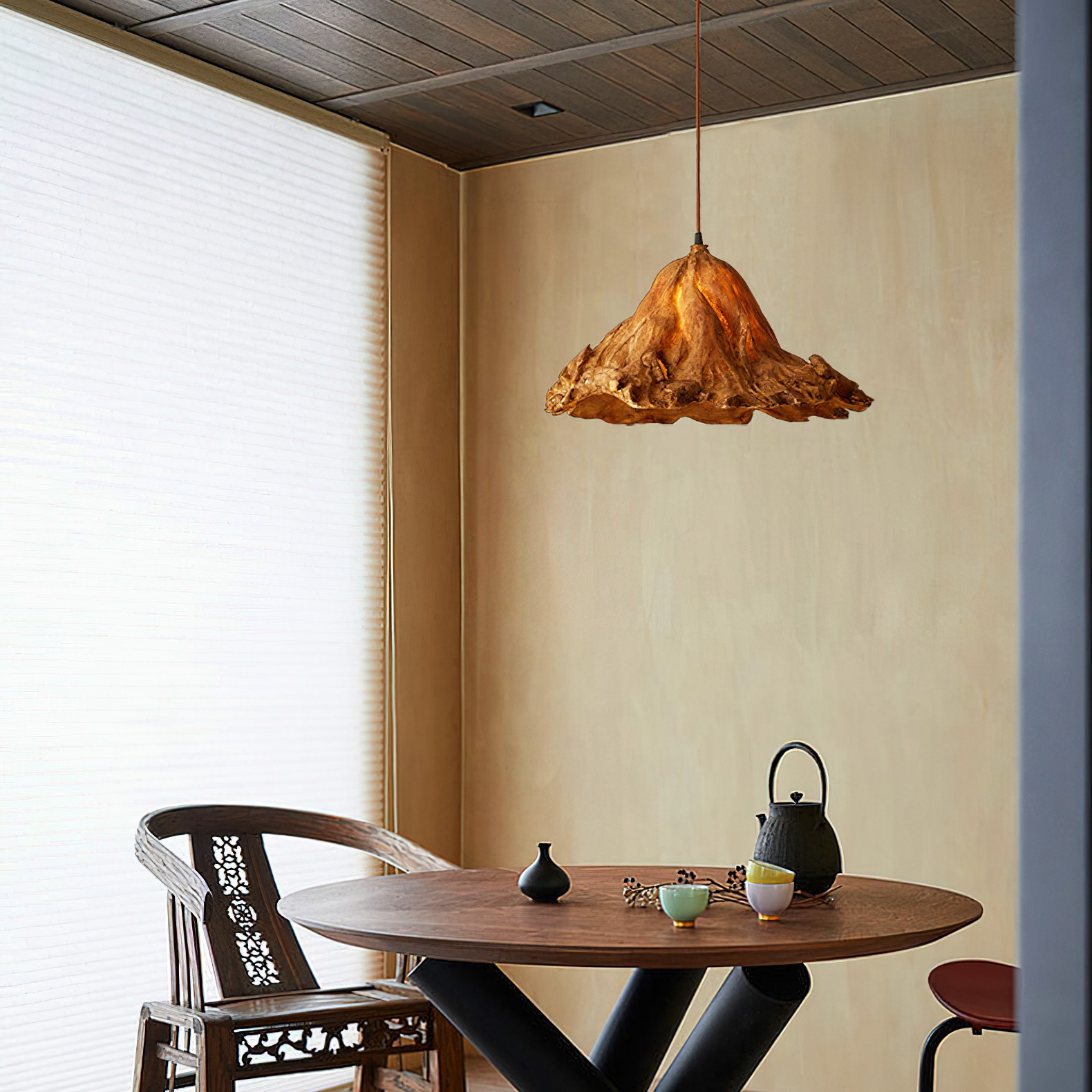 Retro Wilted Lotus Leaf Pendant Light K191