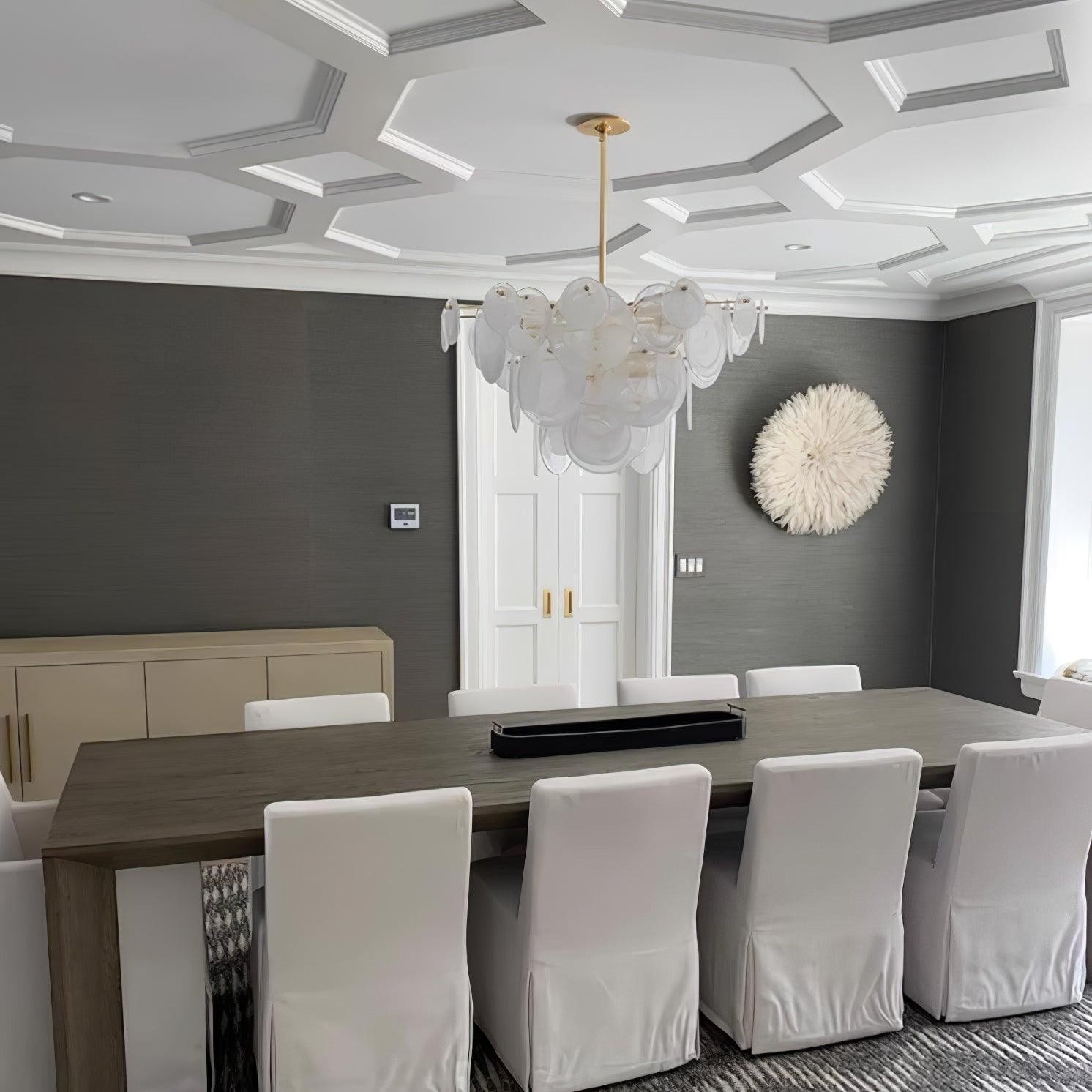 Brass Discs Cascading Chandelier K273