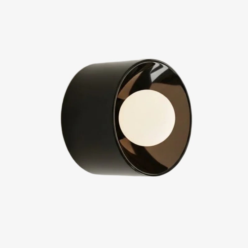 Ceranova Glazed Round Ceramic Wall Lamp - Modern Wall Lighting for Bedrooms and Hallways K2076