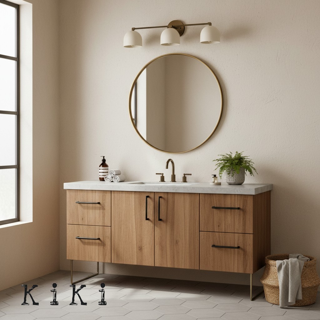Metio Dome Mid-Century Globe Wall Light – Retro Vanity Sconce for Bathroom or Bedroom K1554
