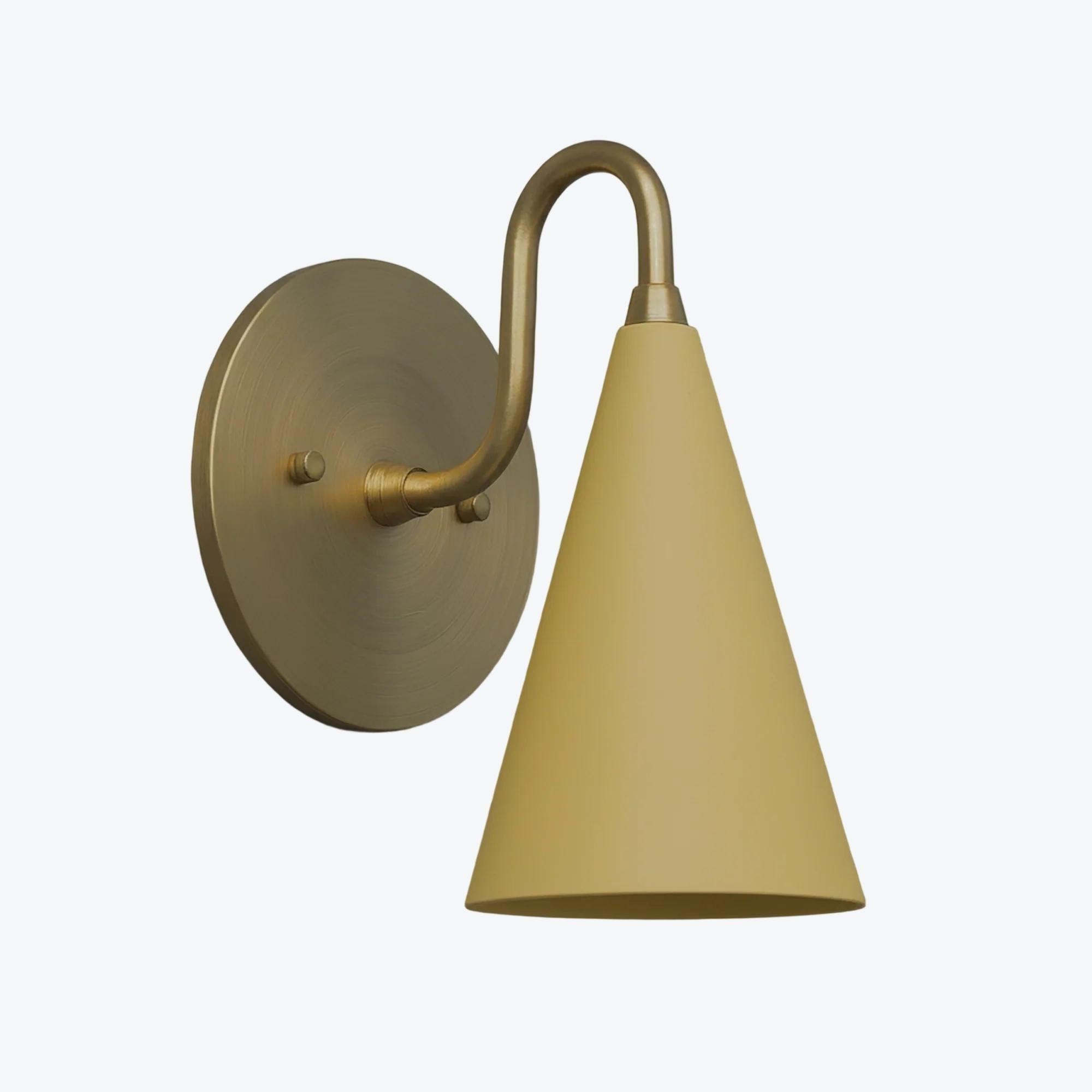 Curva Metal Cone Wall Lamp - Classic Vintage Accent Lighting for Hallway K1736