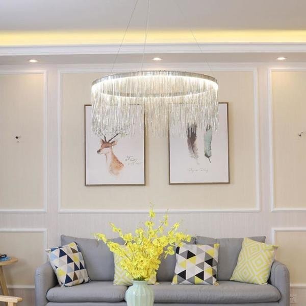 Aluminum Chain Chandelier