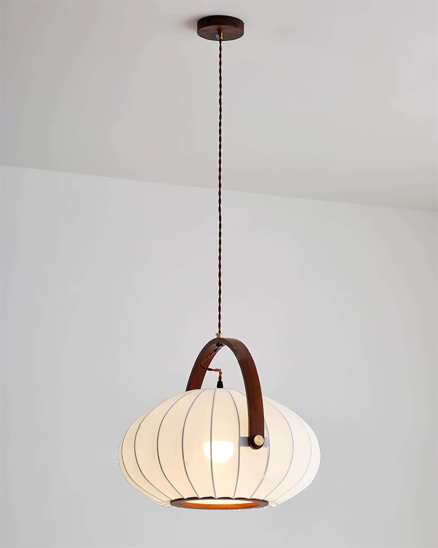 Vintage Lantern Wooden Decoration Pendant Lamp K235