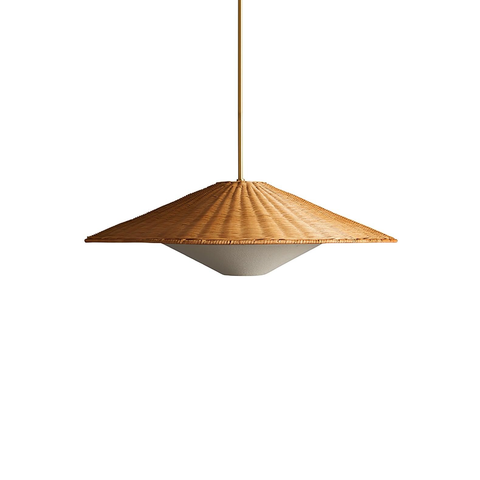 Rattan Hat Pendant Light Suitable For Living Room K612