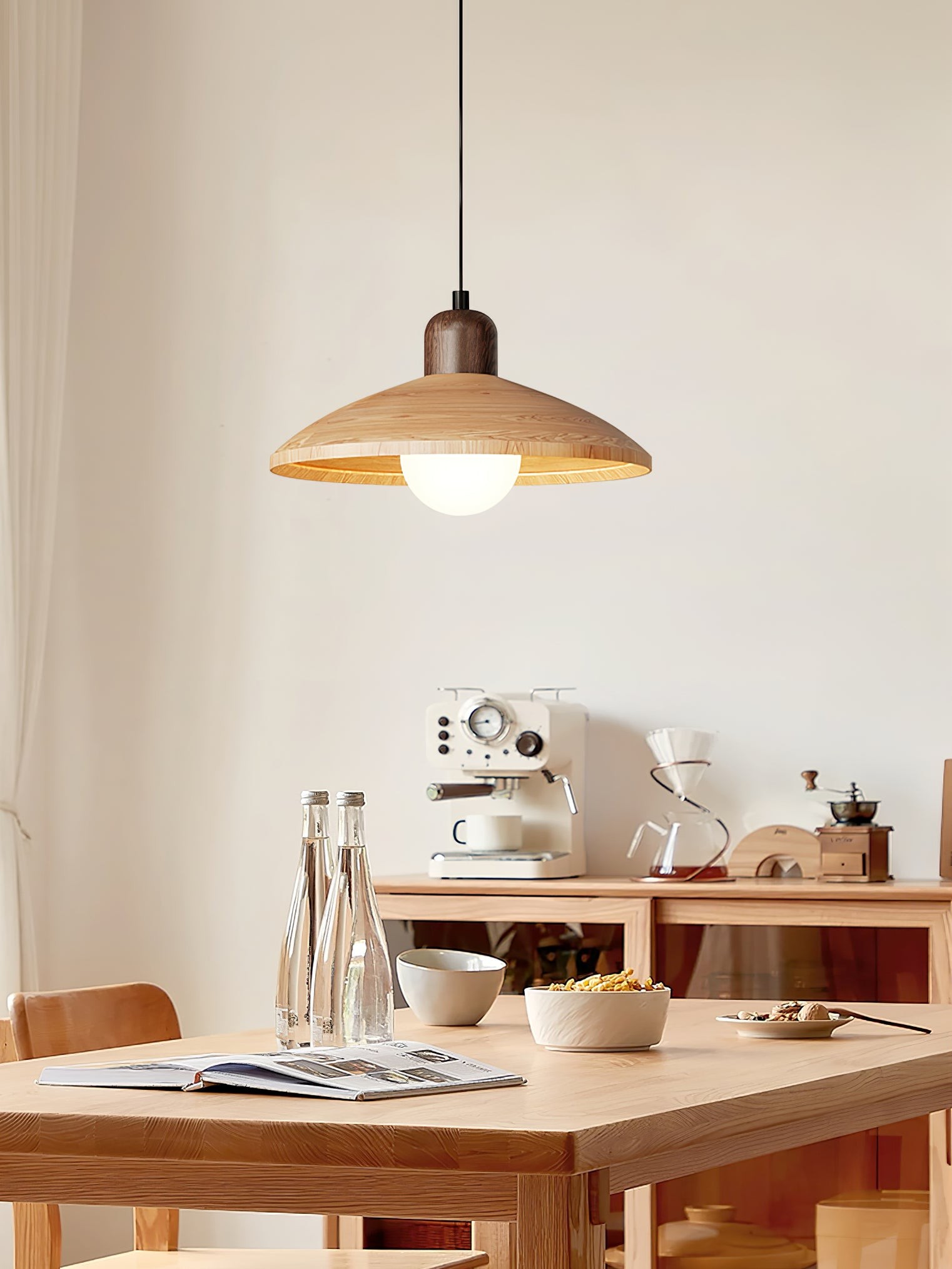 Medieval Style Simple Round Table Pendant Lamp K735