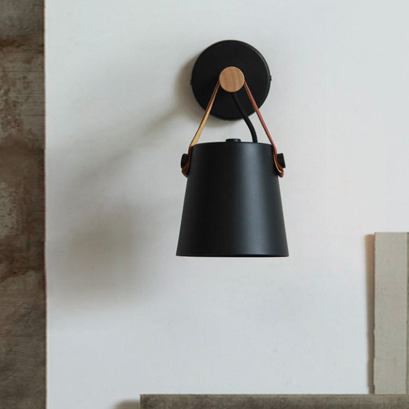 LED Wooden Nordic Strap Wall Light