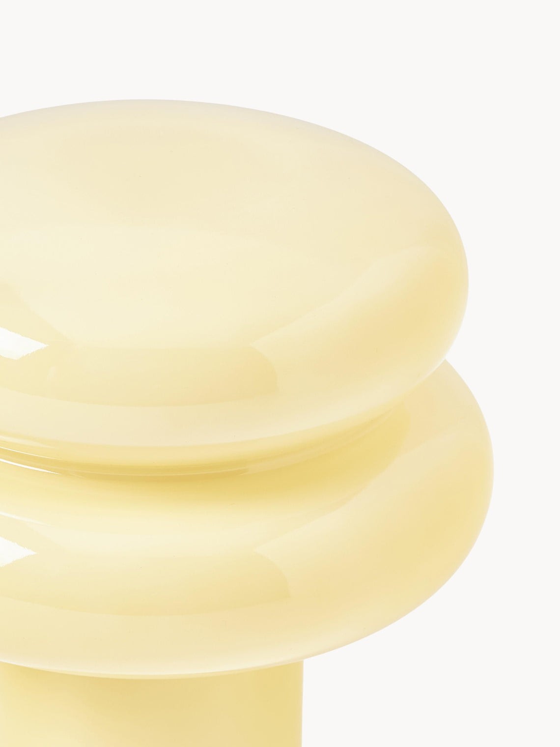 Orra Mushroom Glass Table Lamp - Minimalist Opal Shade Table Light for Home Décor K1428