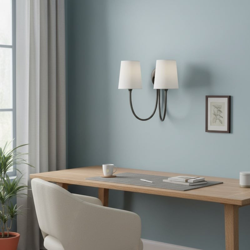 Roven Modern Classic Wall Sconce - Curved Design Double Light for Bedroom Use K1699