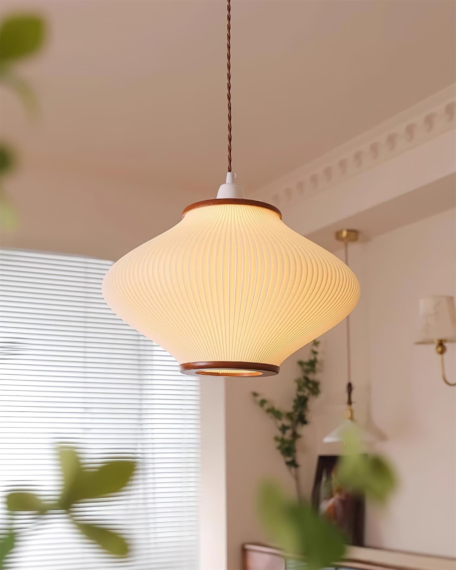 French Style Pine Bell Pendant Lamp K495