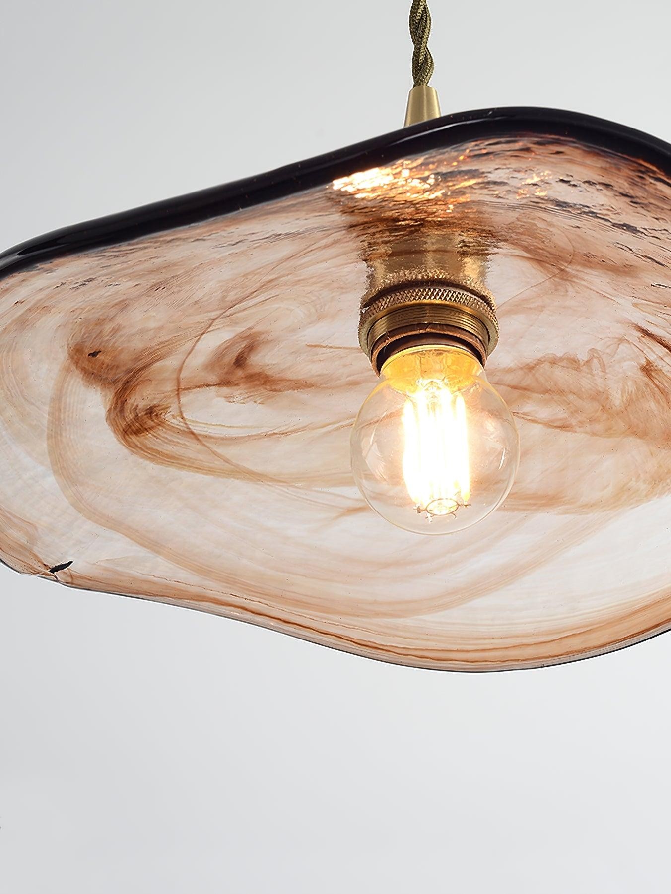 Flower Petal Glass Pendant Light K387