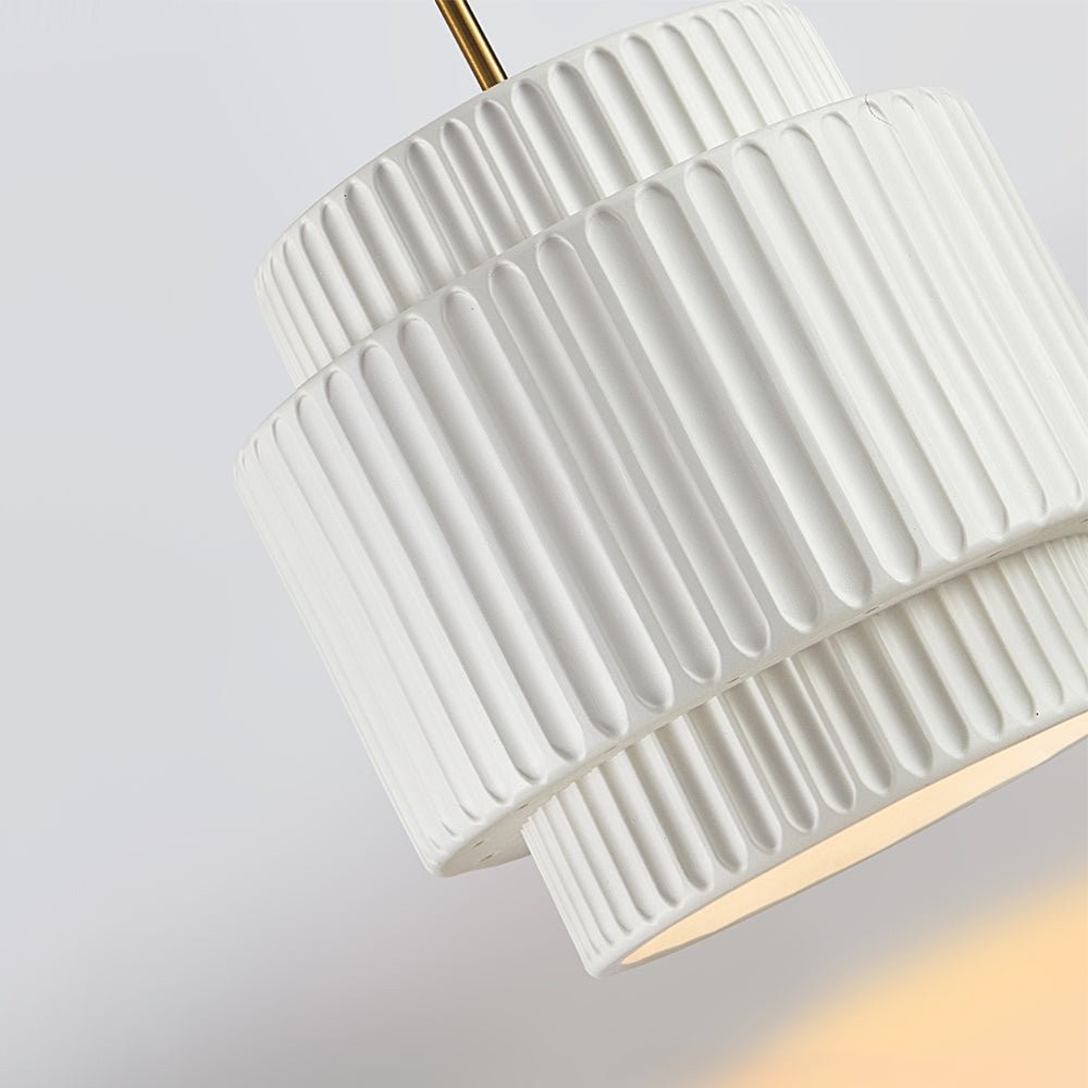 Cream Style Resin Drum Pendant Light K187