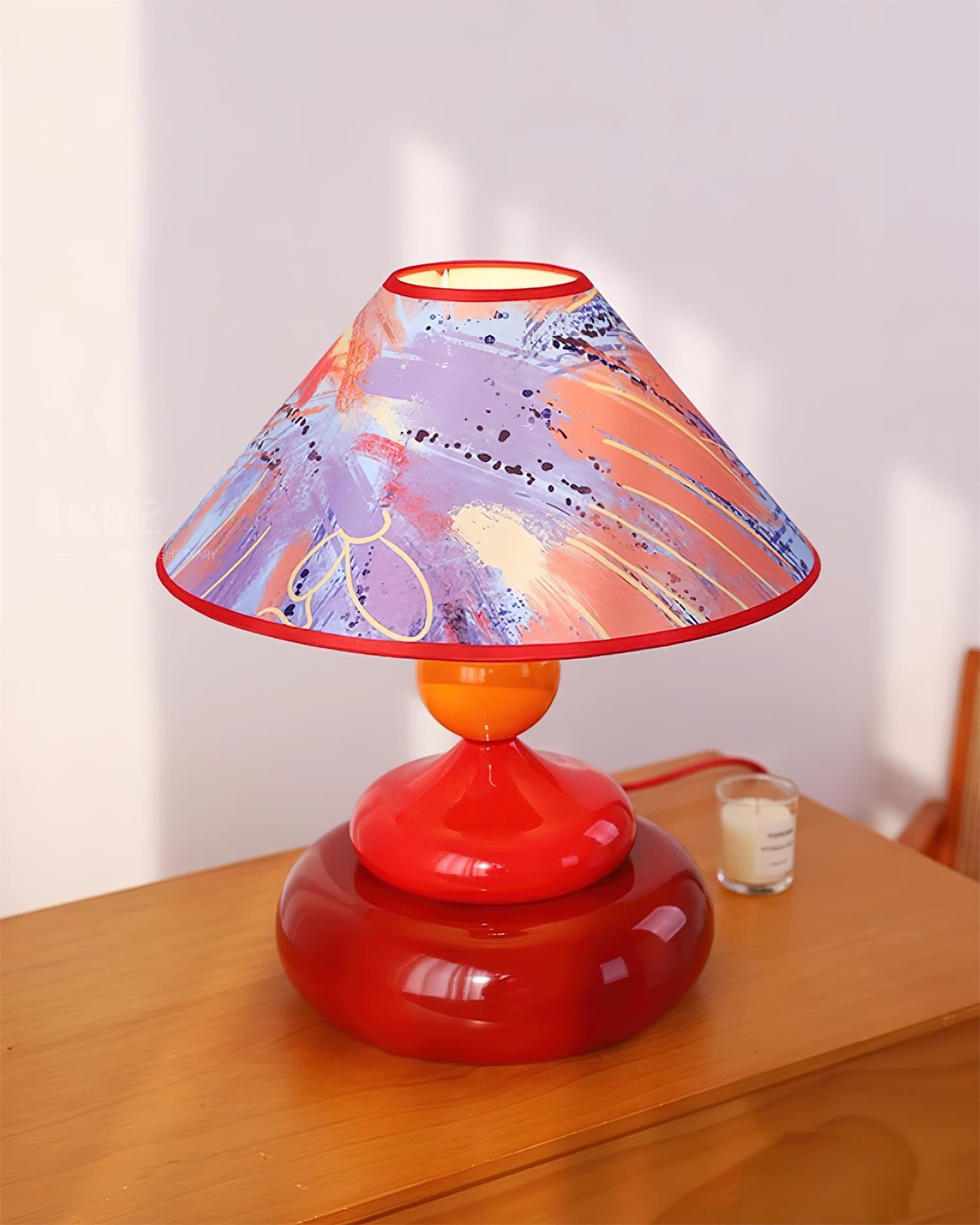 Retro Decorative Colorful Stacked Table Lamp K570