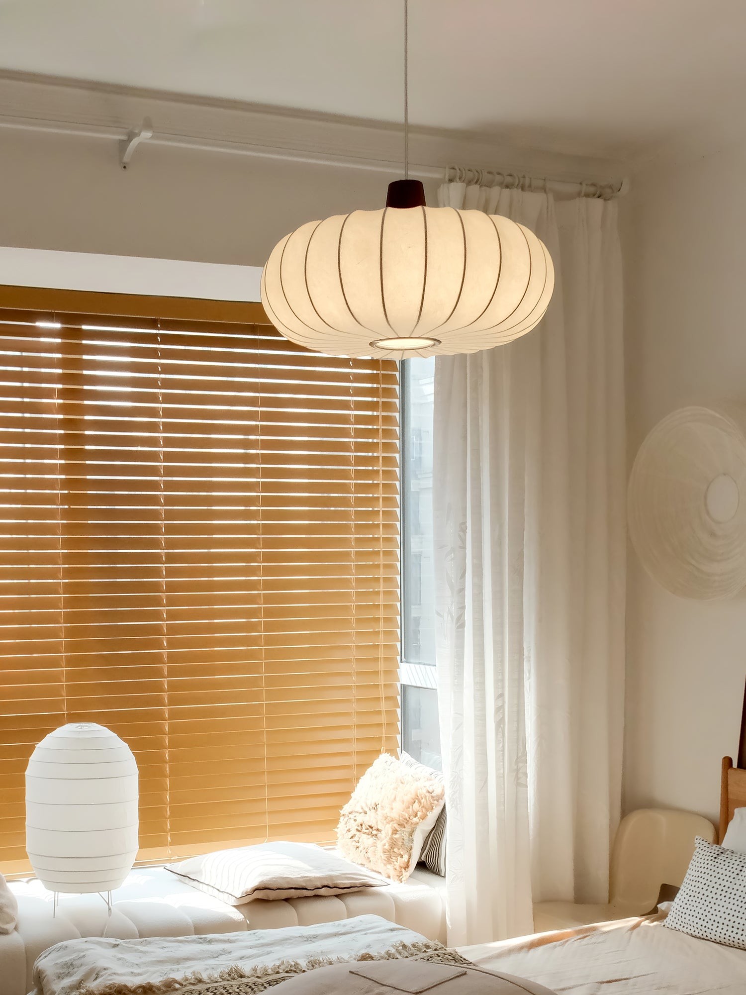 Classic Silk Lantern Pendant Light K665