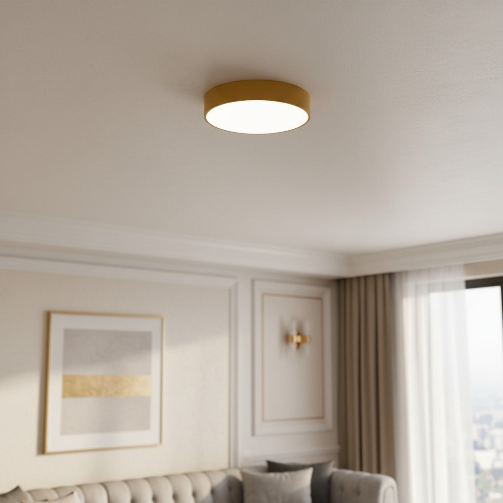 Rondi Minimalist Round LED Ceiling Light - Circular Iron Design for Living Room and Bedroom K2135