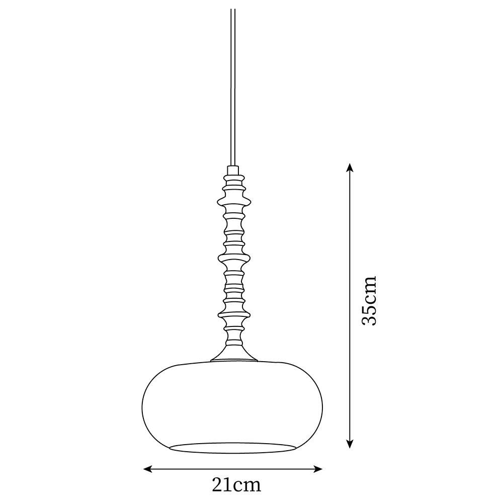 Modern Simple Cream Smooth Small Pendant Lamp K367