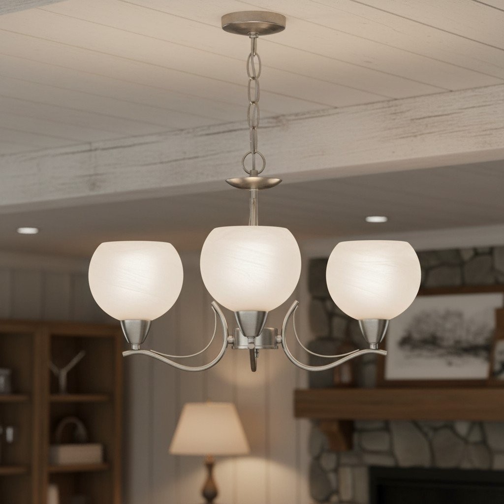 Armicora Multiple Lights Antique Chandelier - Elegant Metal Finish for Dining Rooms or Living Areas K1908