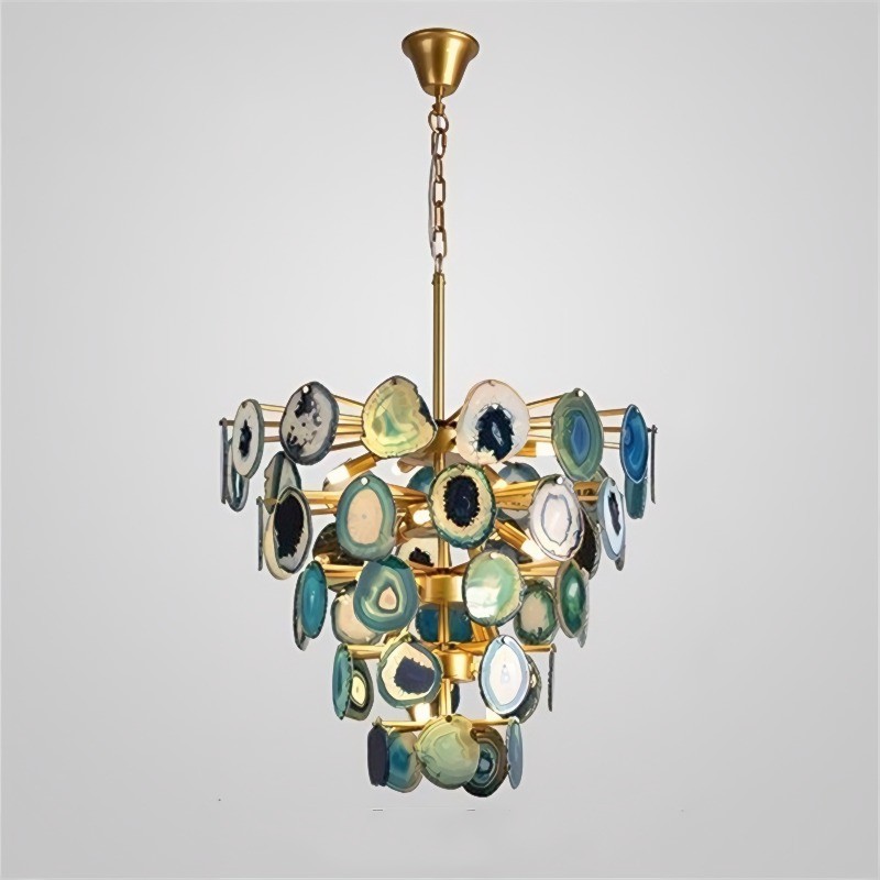 Slice Agate Chandelier/ Tower