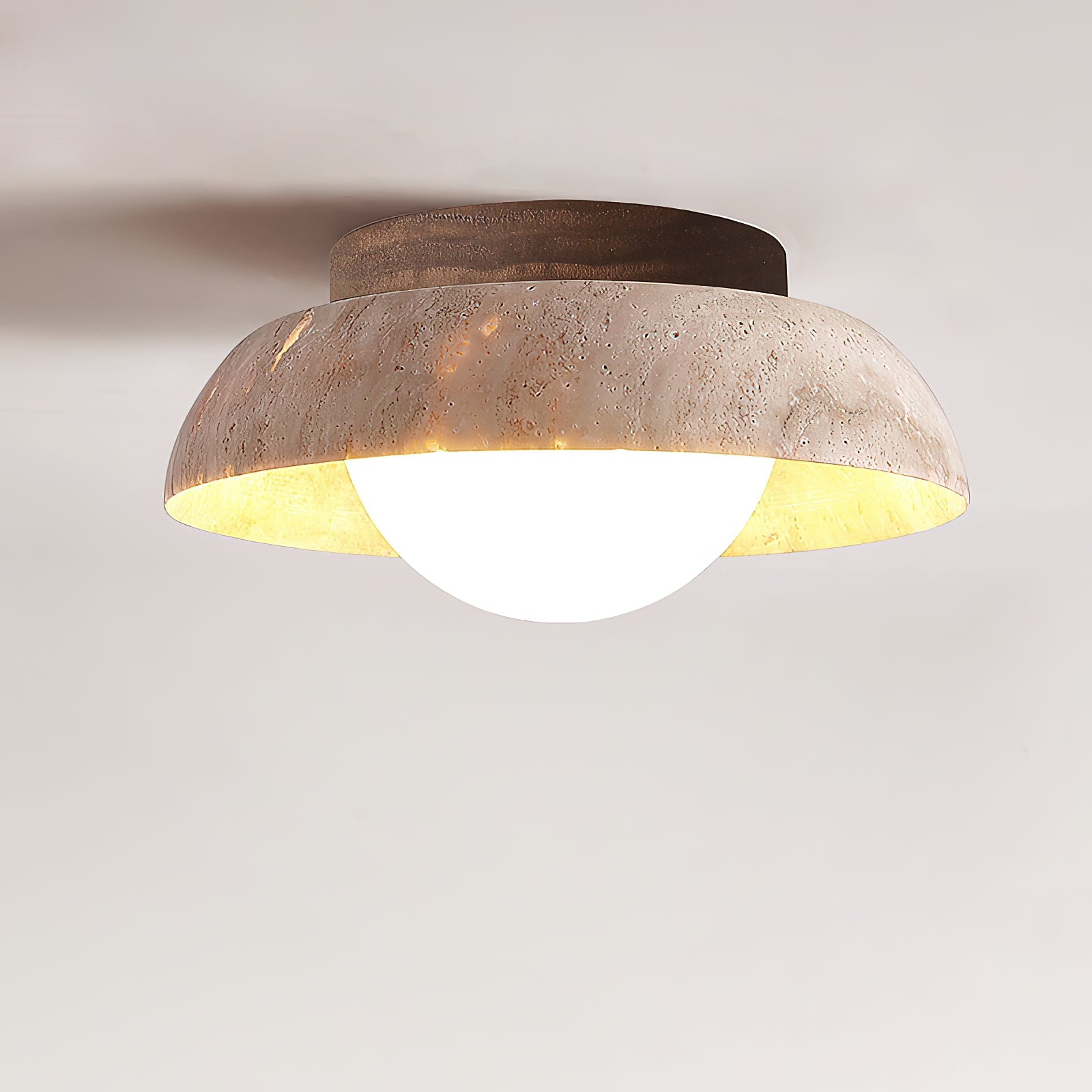 Piedra Travertine Ceiling Lamp D682