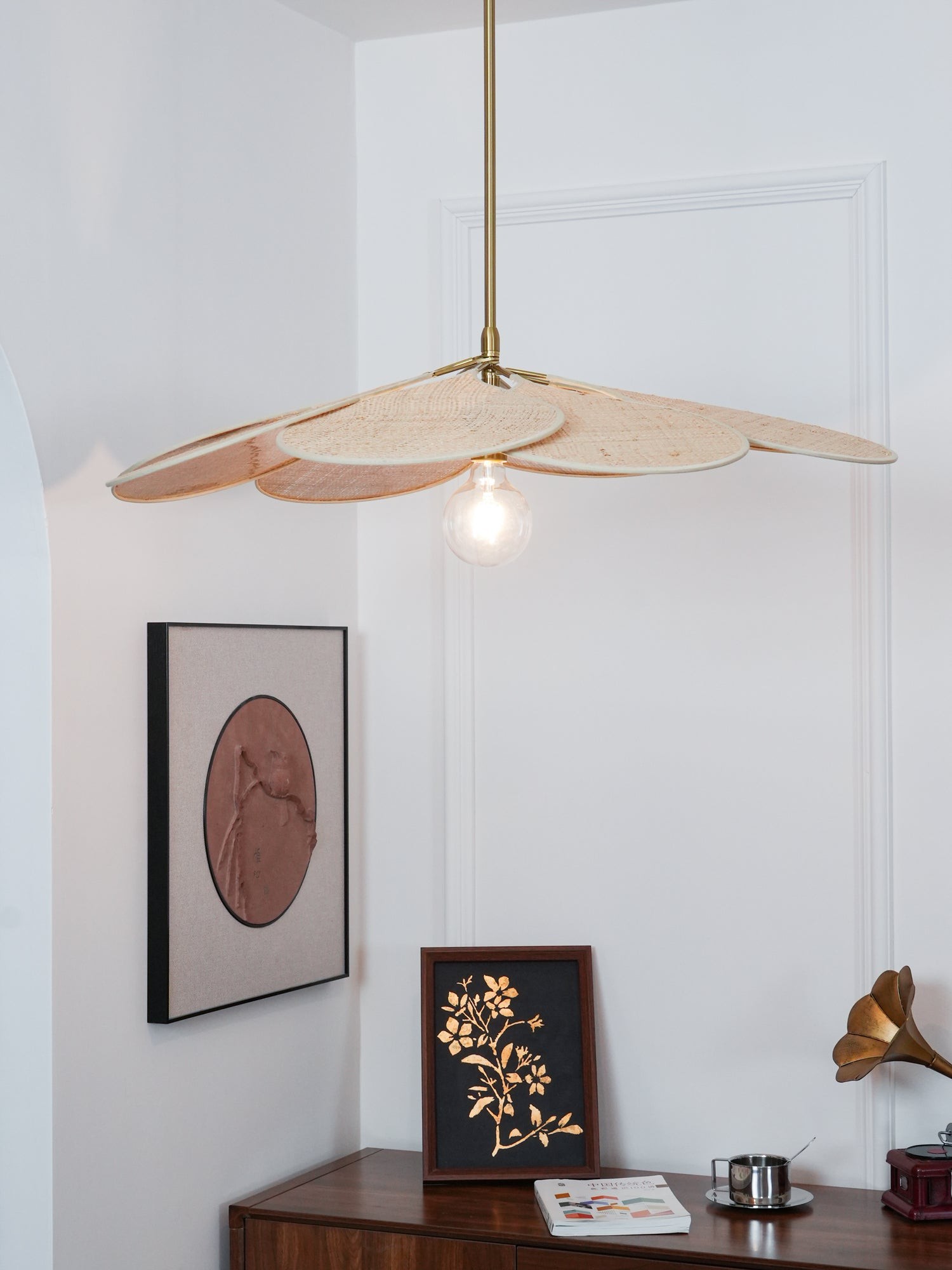 Petals Bloom Rattan Pendant Lamp K588