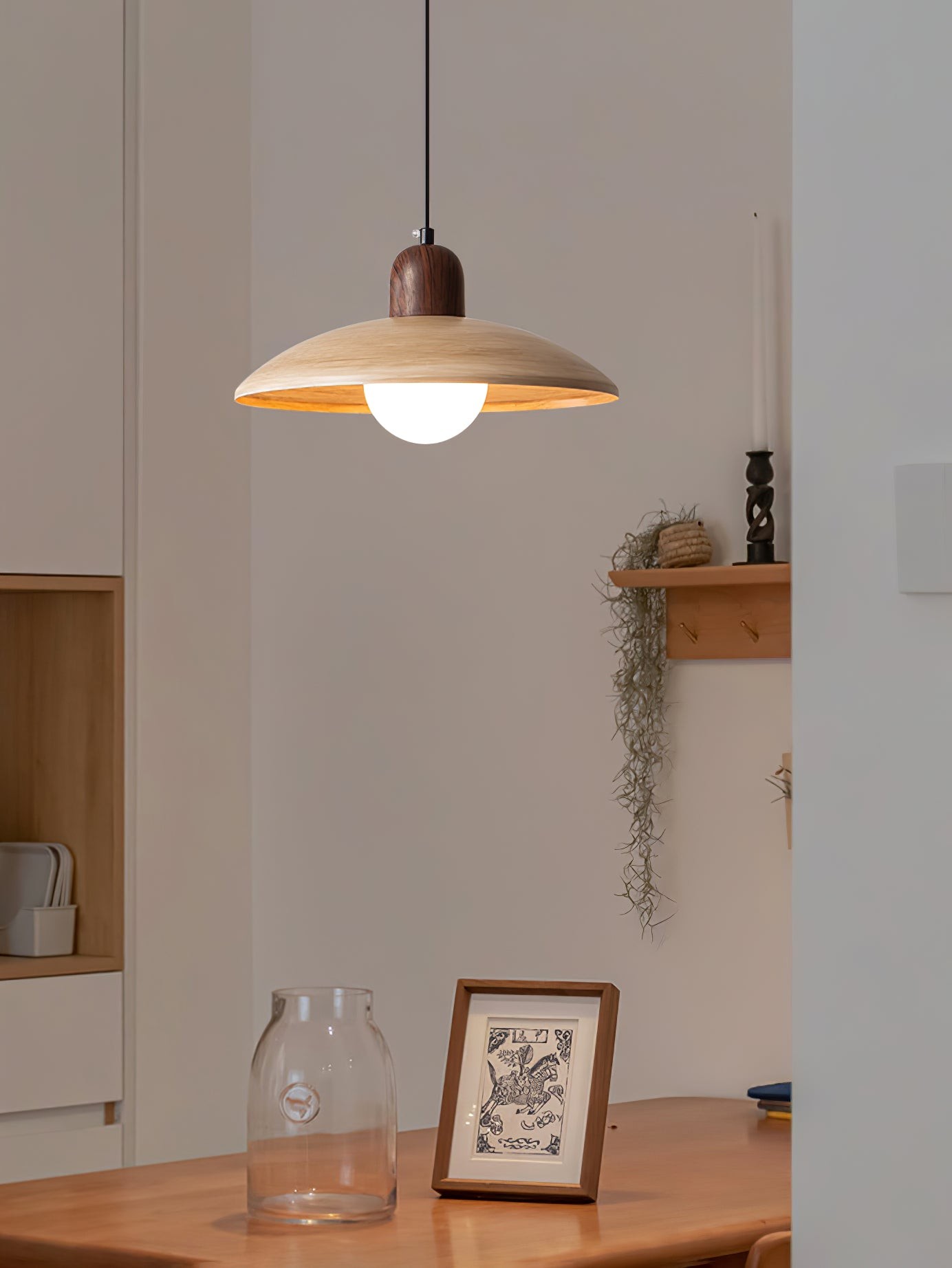 Medieval Style Simple Round Table Pendant Lamp K735
