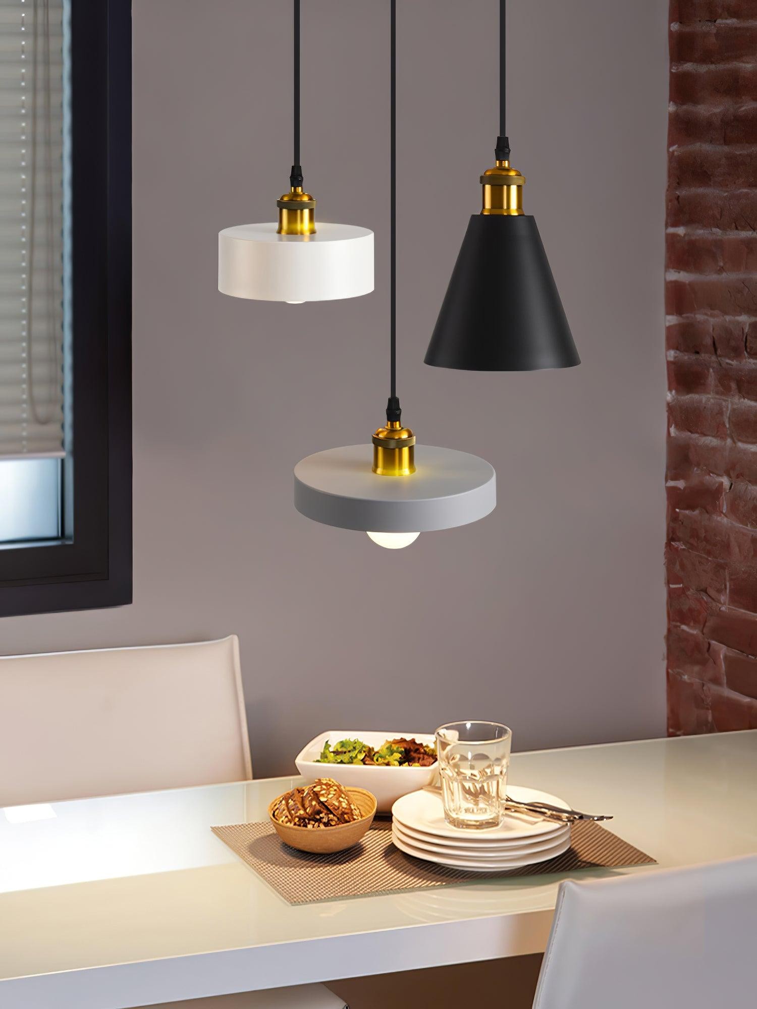 Modern Resin Geometric Pendant Lamp K621