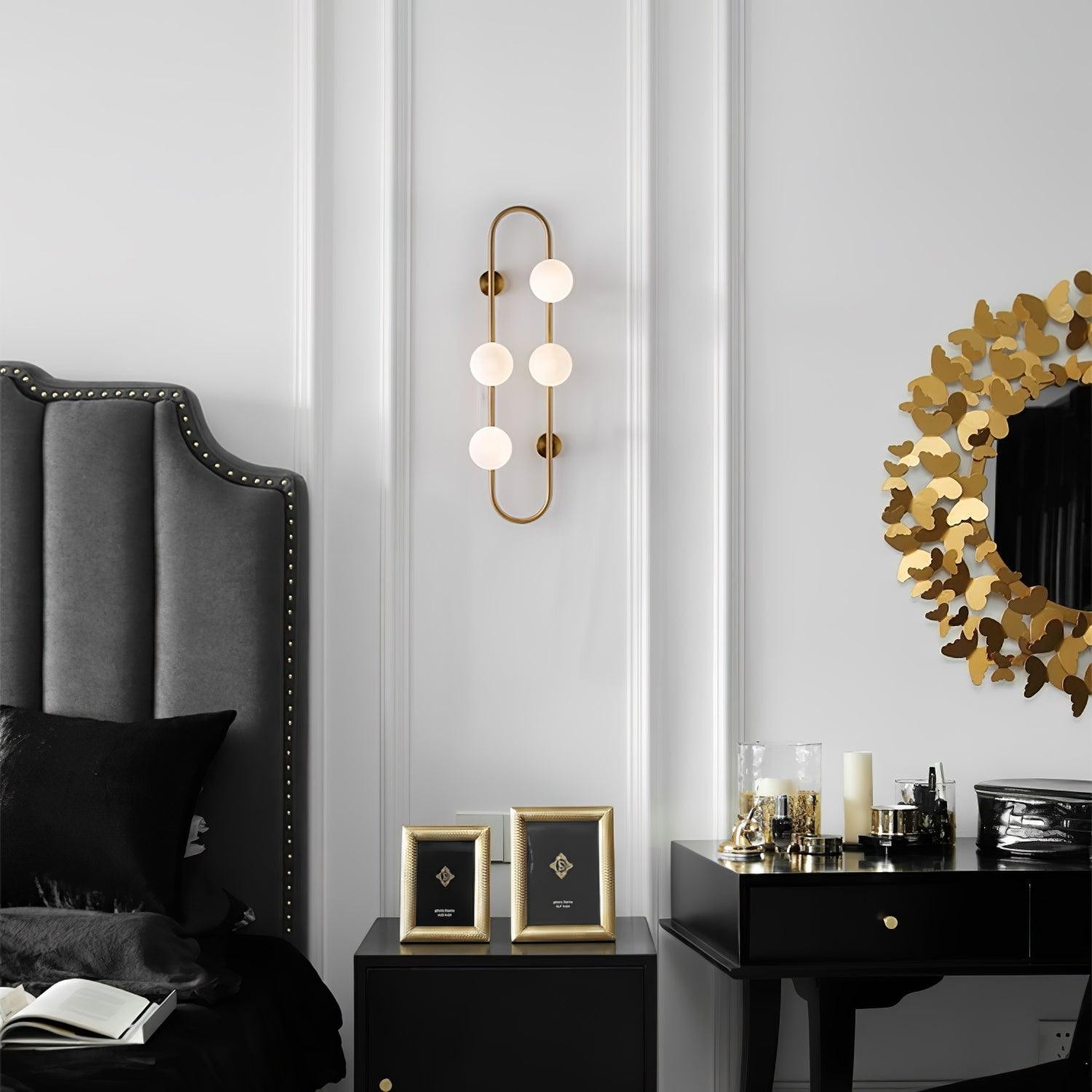 Nordic Modern Geometric Glass Globe Wall Lamp K283