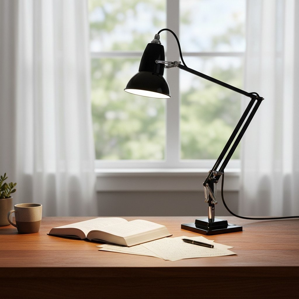 Modryx Articulated Desk Lamp - Industrial Aesthetic for Workstation and Bedroom K2132