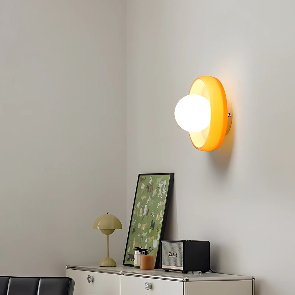 Colorful Glass Disc Orb Ceiling Light For Hallway K925