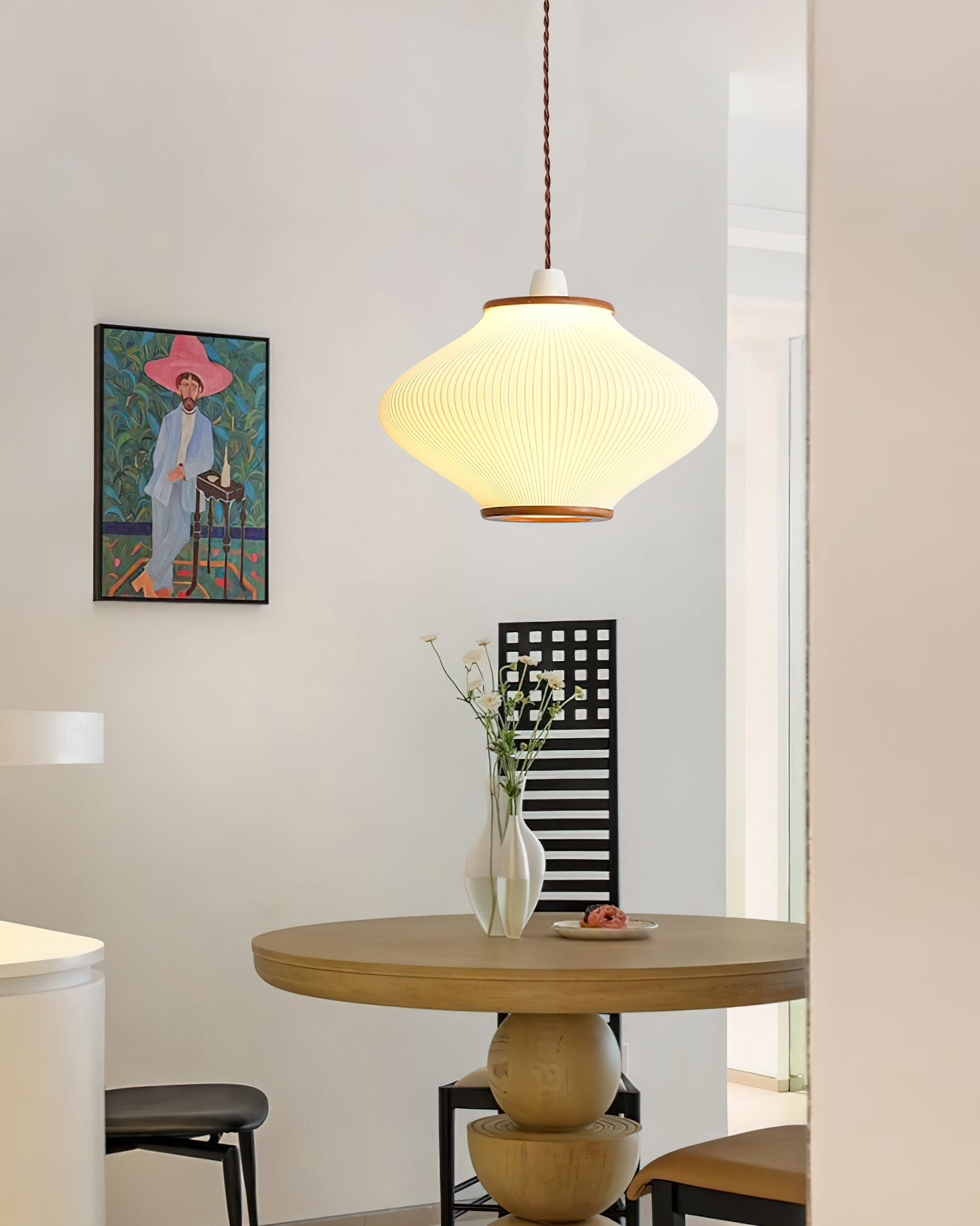 French Style Pine Bell Pendant Lamp K495