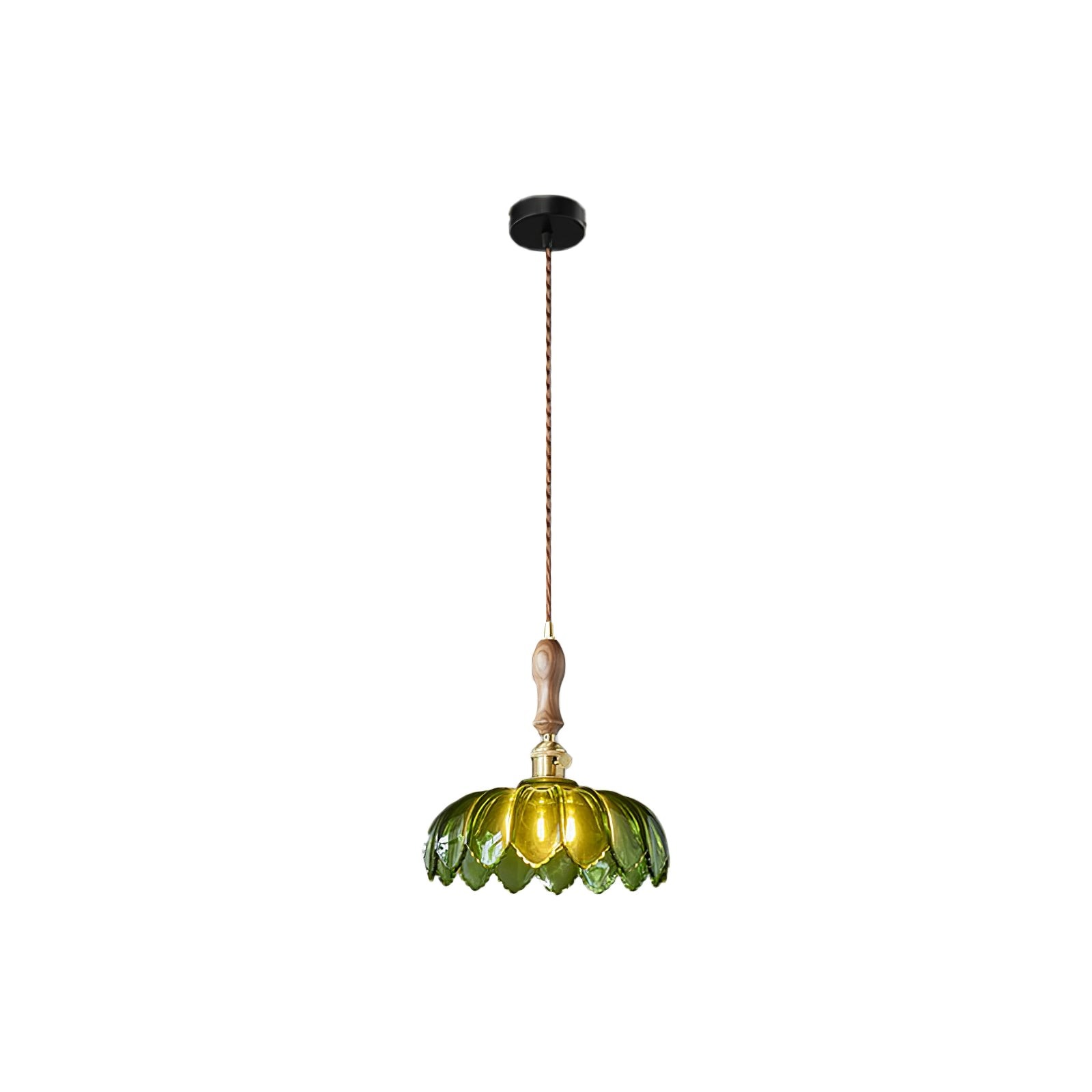 Retro Petal Green Pendant Lamp K454