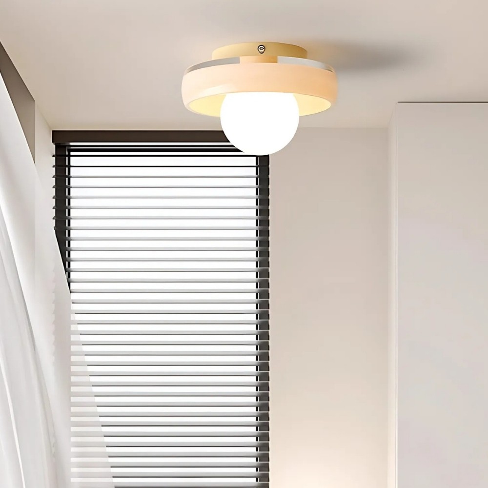 Colorful Glass Disc Orb Ceiling Light For Hallway K925