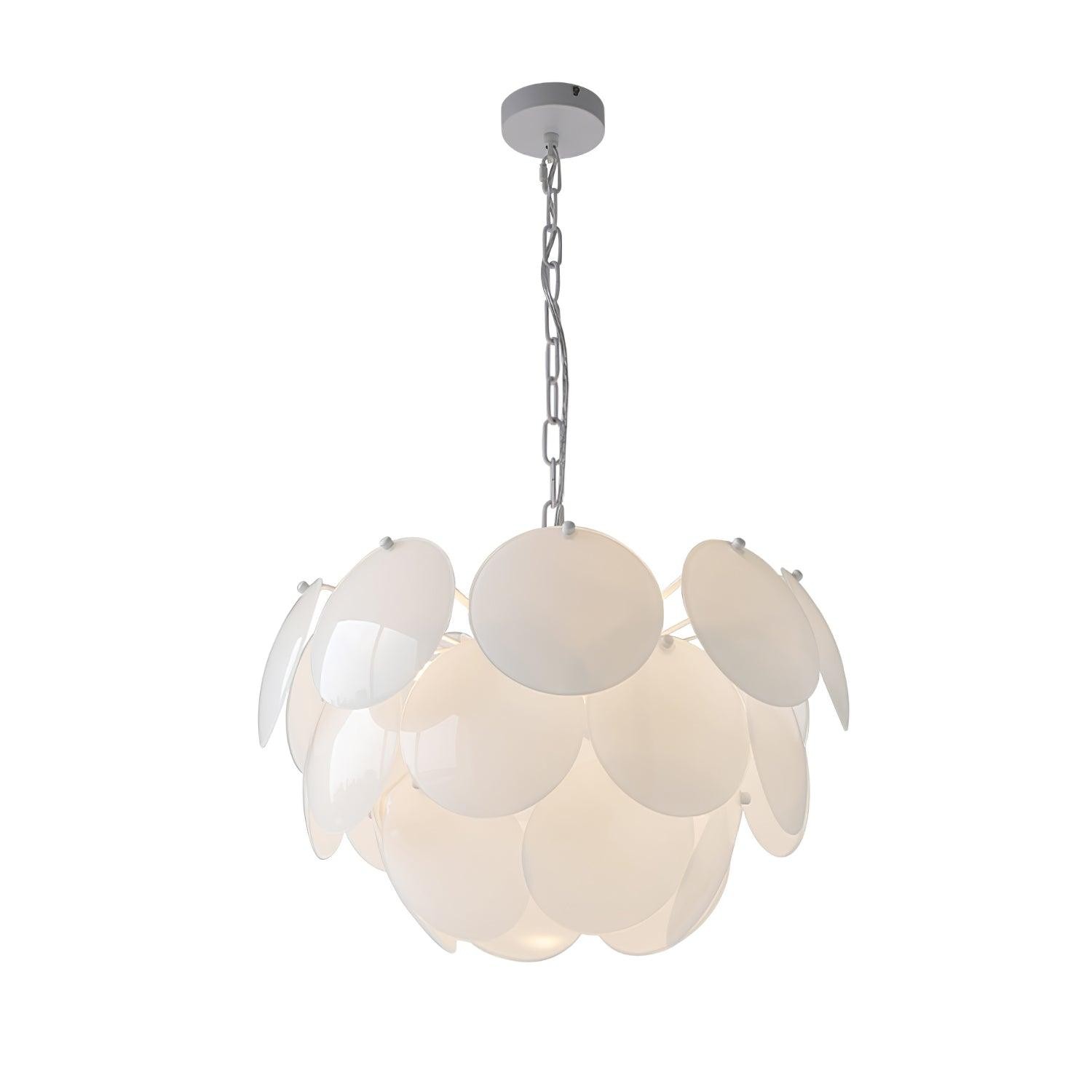 Luxury Fashion Luminous Petal Glass Chandelier K473